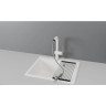 Смеситель для кухни GRANULA GR-8169 арктик с выдвижным изливом 8169 APKTIK (BELYII)